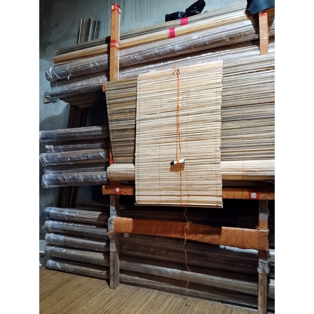 tirai bambu 50x100 kerey gulung outdoor