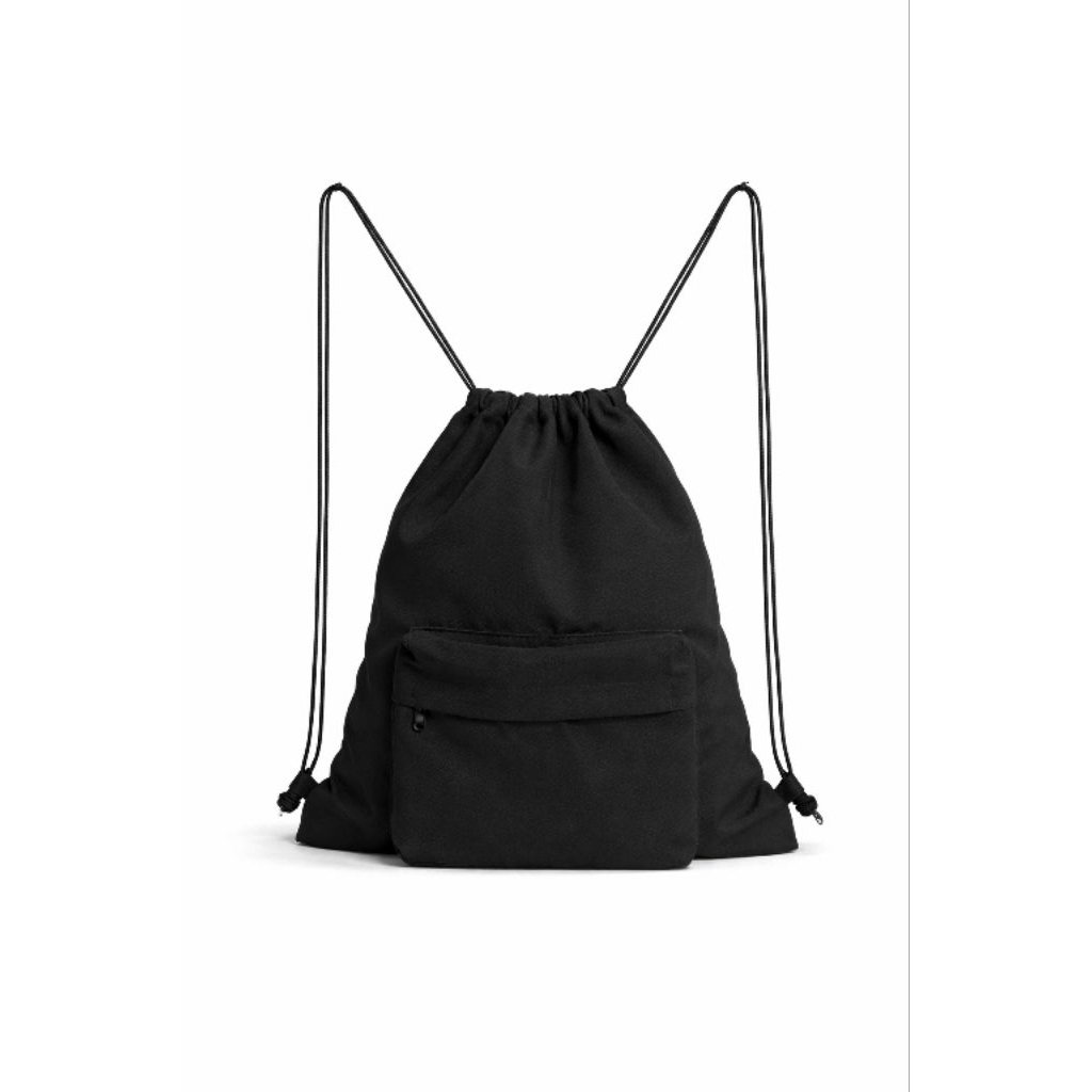 Tas Serut Pria Wanita Unisex Model Polos Original Anti Air