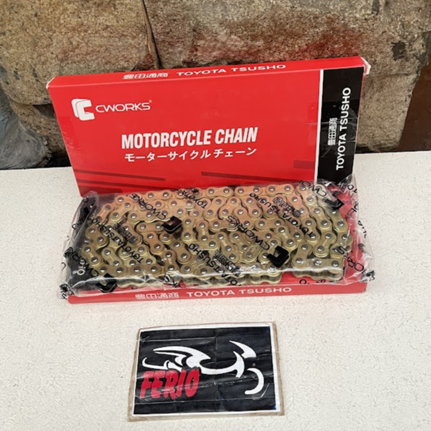 RANTAI MOTOR CWORKS 428H-120 GOLD