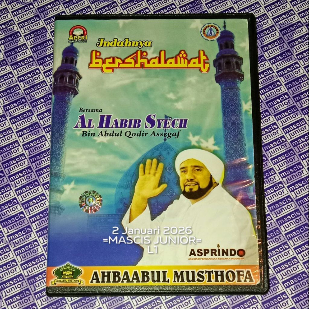 VCD Indahnya Bersholawat Bersama AL HABIB SYECH Bin Abdul Qodir Assegaf AHBAABUL MUSTHOFA V CD ORIGI