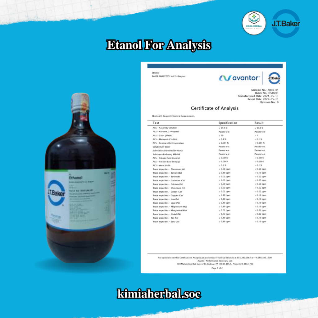 Etanol PA/For Analysis (2,5L)