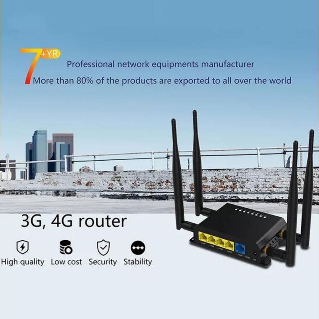 Router 4G LTE ZBT WE826 Wifi SIM Card