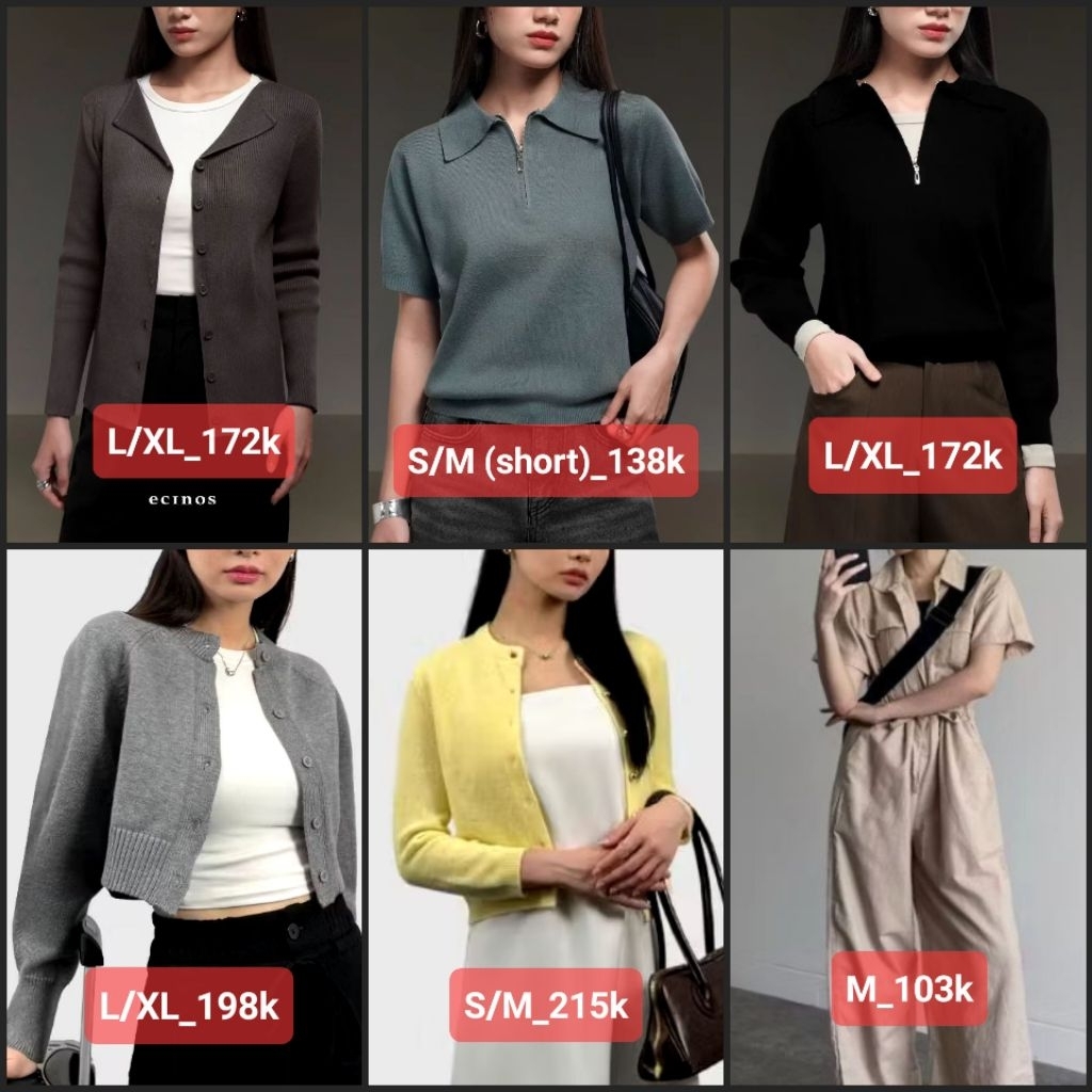 [PRELOVED] ECINOS Ecinos : Jennie Hairy Wool Cardigan, Half Zip, Times Fitted Cardigan