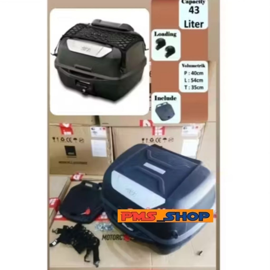 BOX GIVI E 43 NML ADVENTURE GIVI E43 ADV TOP BOX GIVI E 43 ADVENTURE BOX BELAKANG GIVI E43 NML ADV