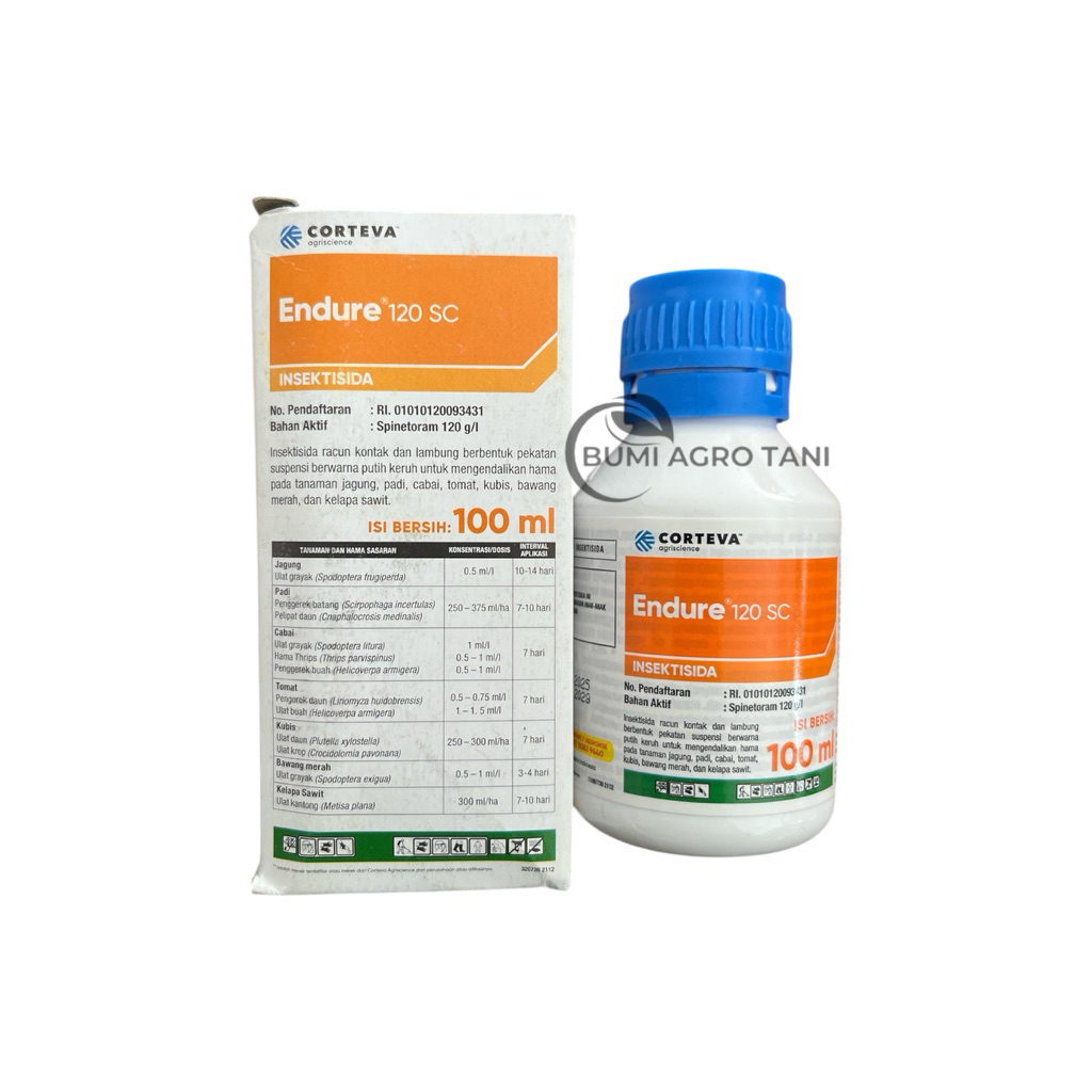 Insektisida ENDURE 100ML 120SC Bahan Aktif : Spinetoram 120g/l Corteva