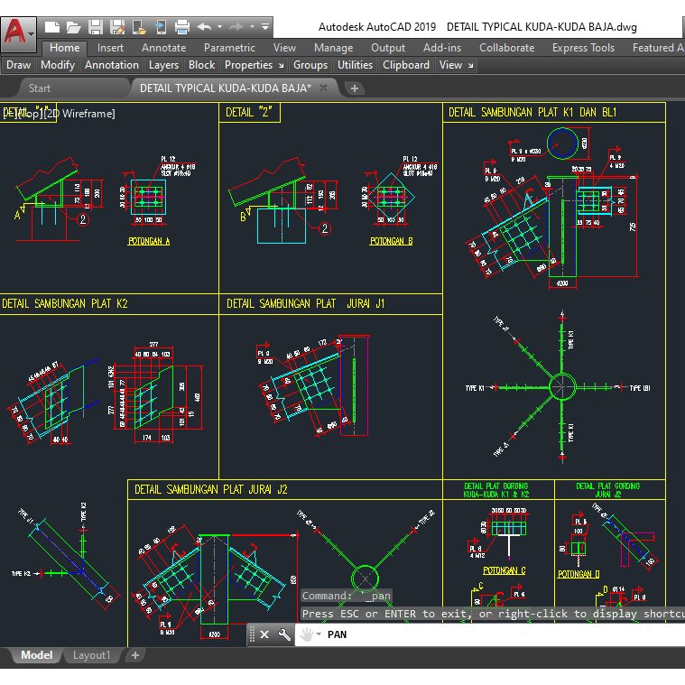 Kumpulan Gambar Detail Struktur, Arsitektur format dwg ( 180 file autocad )