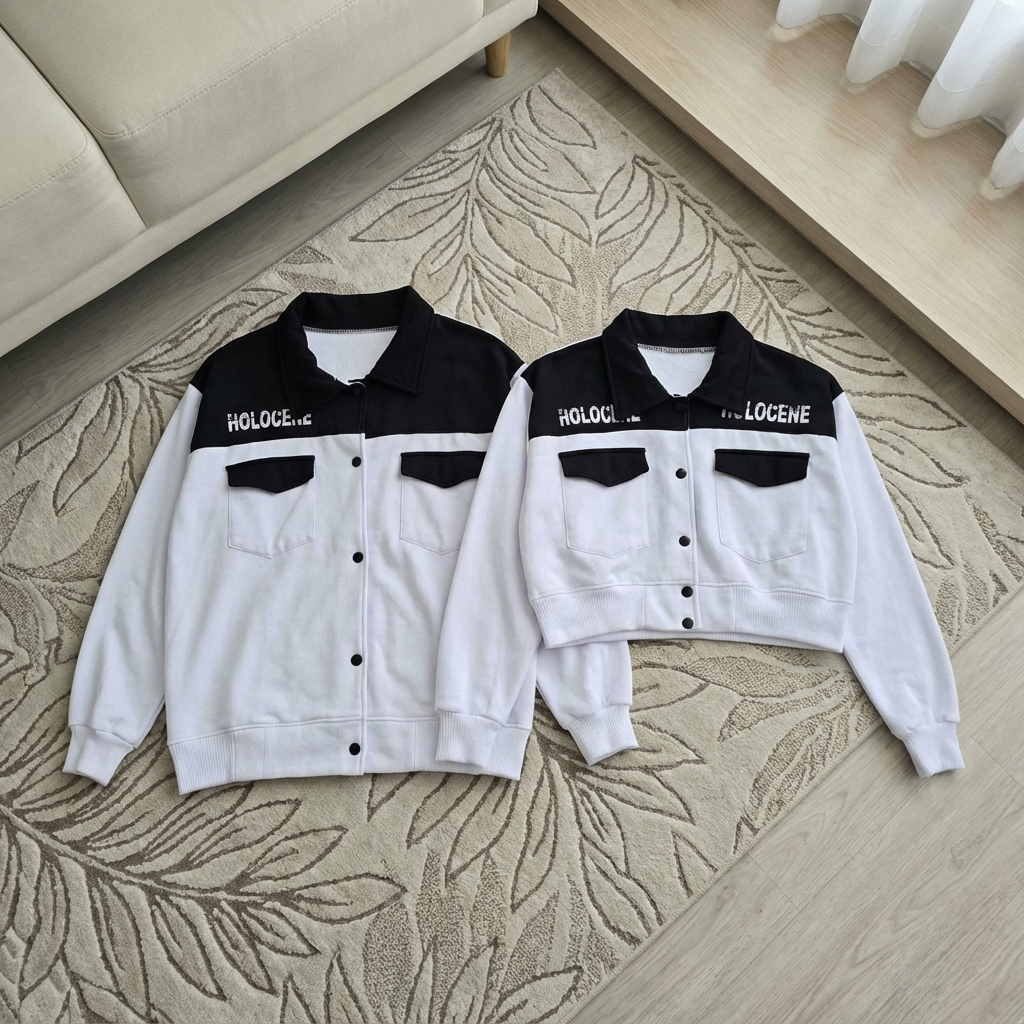 HOLOCENE Paket Couple (Isi 2) Jaket Hoodie Pasangan Pria Wanita | Baju Couple Sahabat Keren