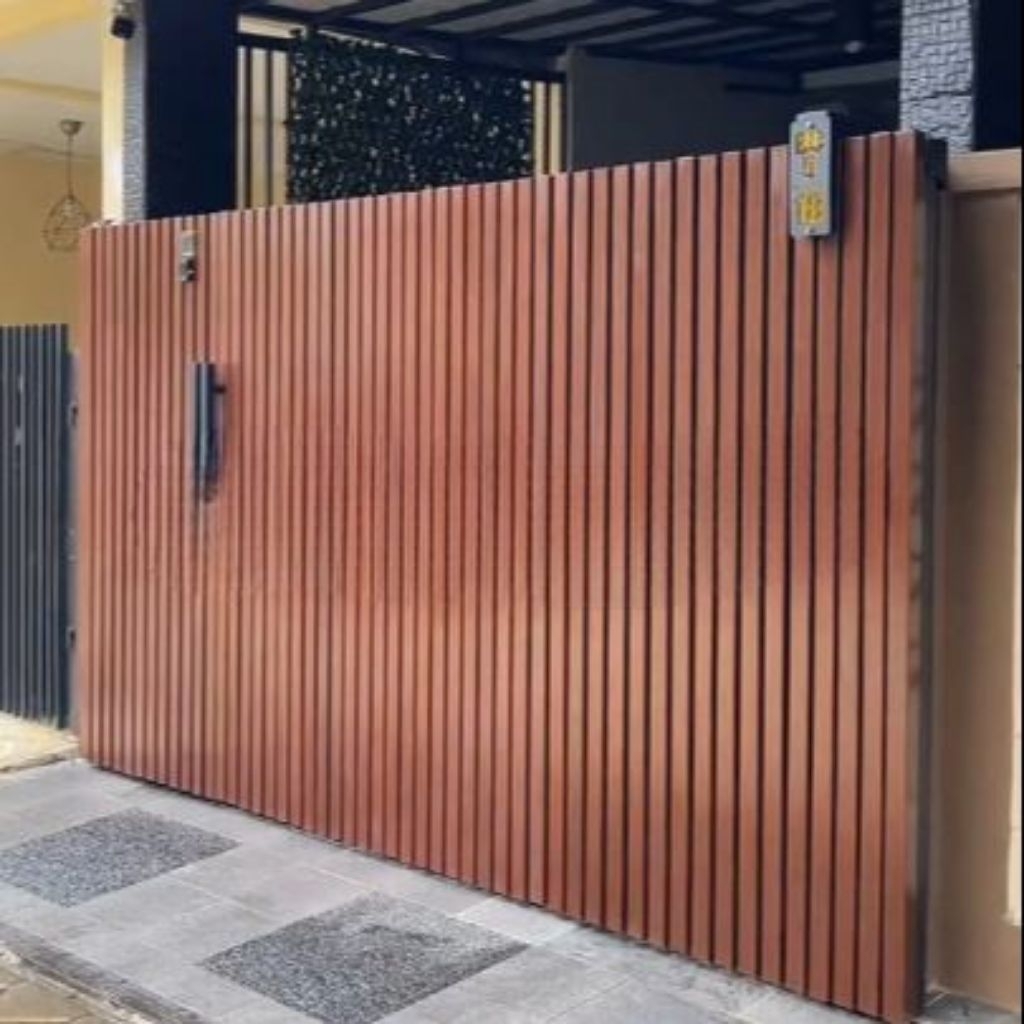 Pagar minimalis wpc outdor untuk rumah idaman