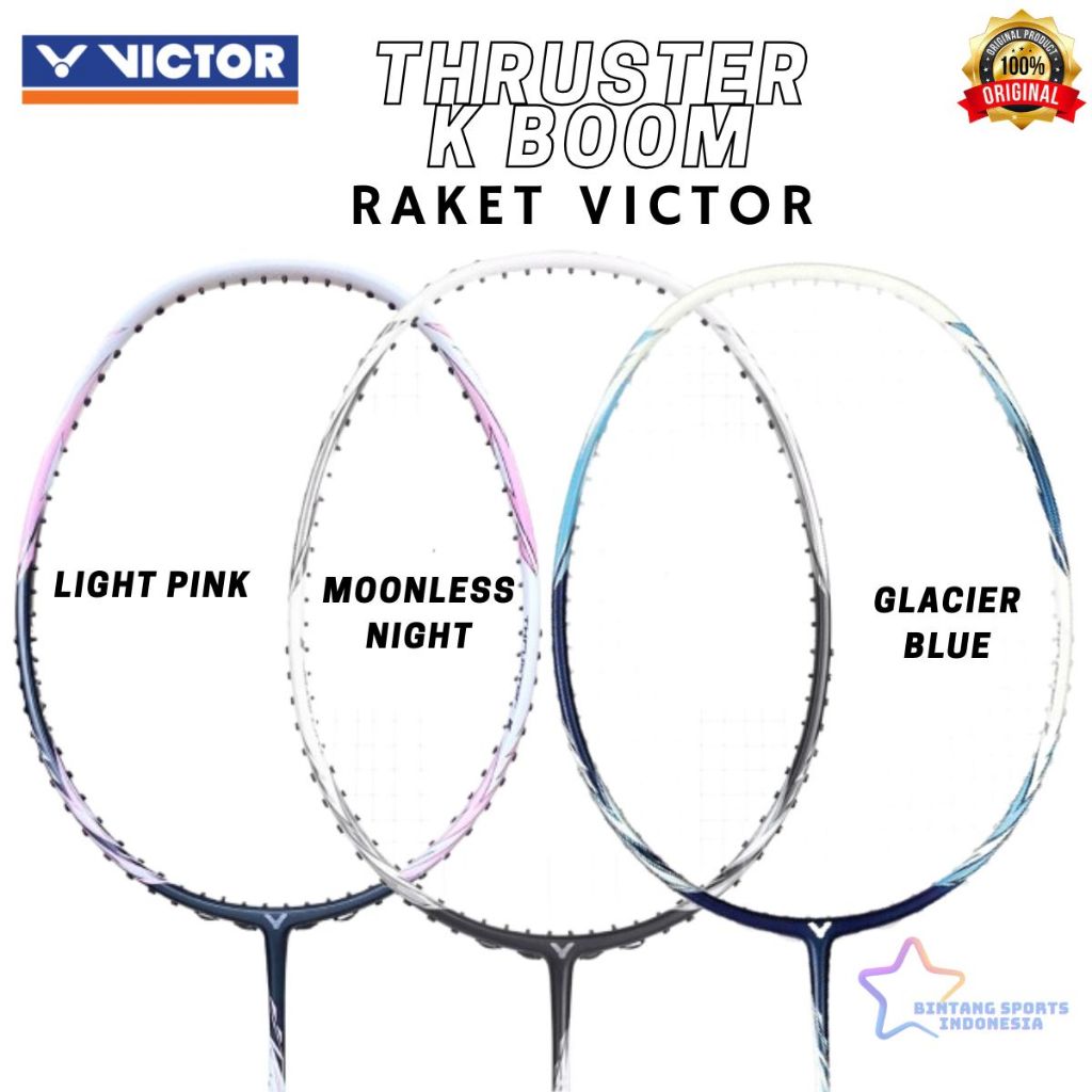 RAKET BADMINTON BULUTANGKIS RAKET VICTOR THRUSTER K BOOM ORIGINAL