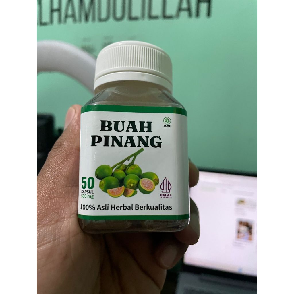 KAPSUL BUAH PINANG MUDA ORIGINAL 50 KAPSUL Kapsul ekstrak buah pinang alami