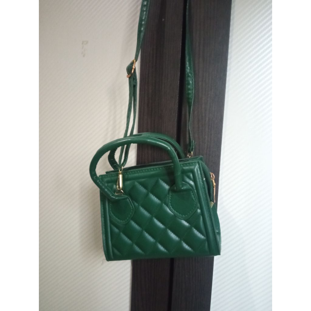 Preloved tas PRIMARK hijau botol