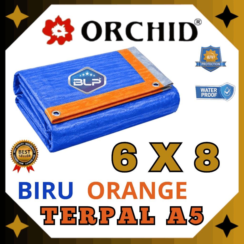 Terpal Orchid A5 Ukuran 6x8