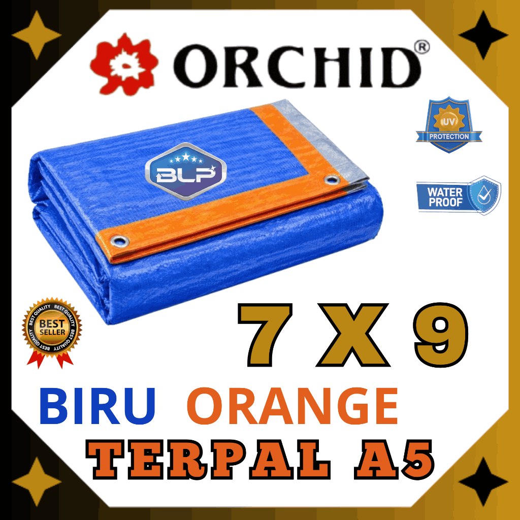Terpal Orchid A5 Ukuran 7x9