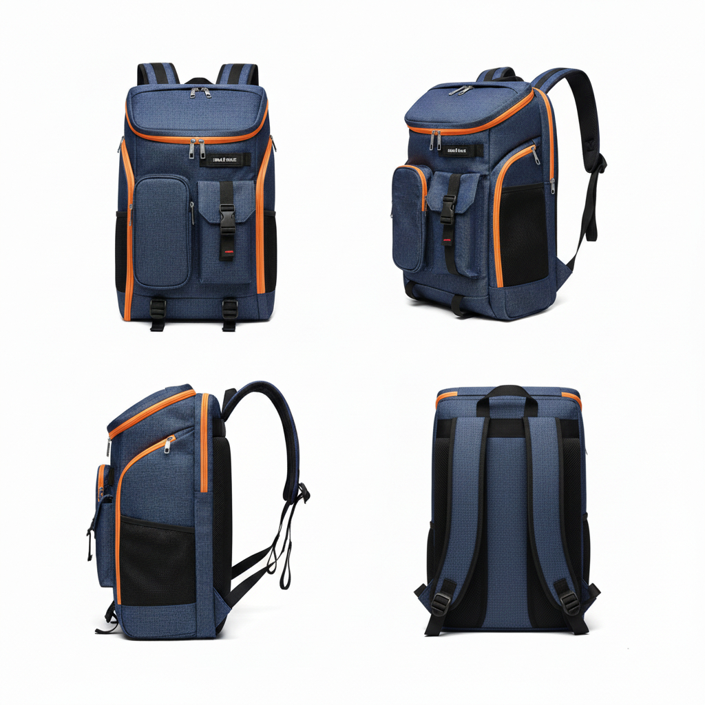 POLO FELIX - Tas Sekolah Ransel Laptop Pria Wanita Legacy Chich Denim Jeans Premium