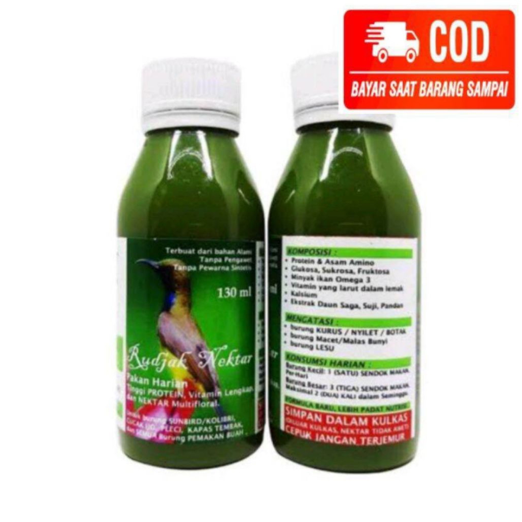 Nectar Vitamin Kolibri Dan Rudjak Nektar Suplemen Pakan Harian/Lomba