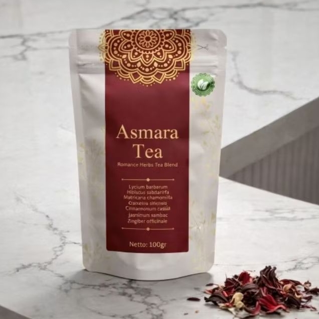OrganiQu Asmara Tea – Romance Herb Tea Blend | Teh Herbal Alami untuk Vitalitas & Kesehatan Reproduk