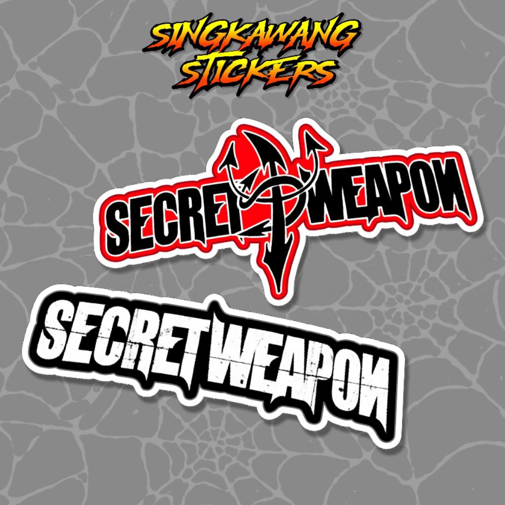 SECRET WEAPON STIKER BAND SKENA HARDCORE STICKER