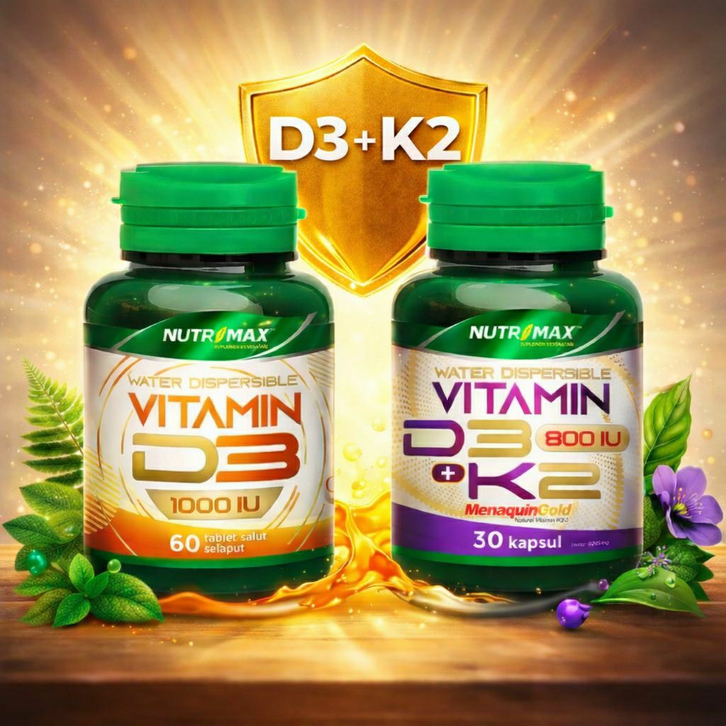 Nutrimax Vitamin D3 1000 IU / 4000 IU + D3K2 800 IU BPOM