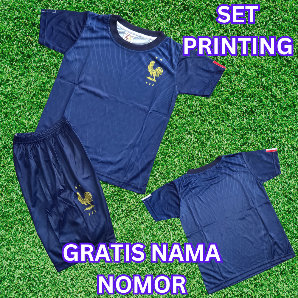 jeresy baju bola timnas prancis/setelan baju bola jersey prancis