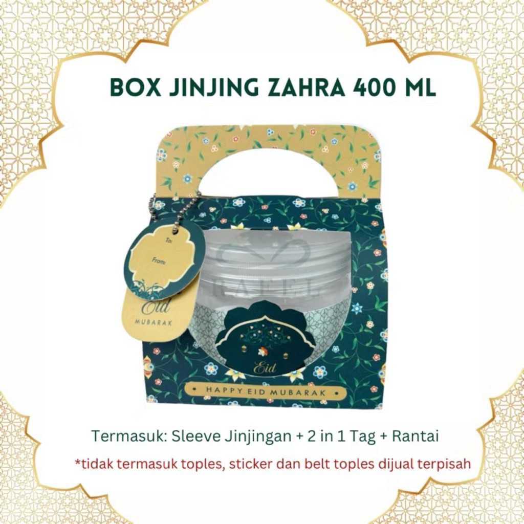 Box jinjing toples Hampers Lebaran 400ml