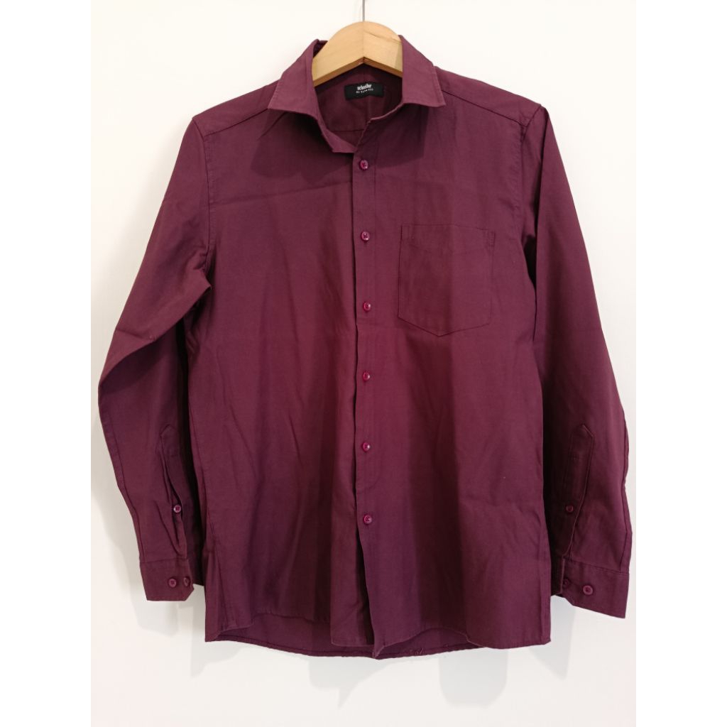 PRELOVED KEMEJA PRIA SCHOELLER LENGAN PANJANG SLIMFIT SIZE 15