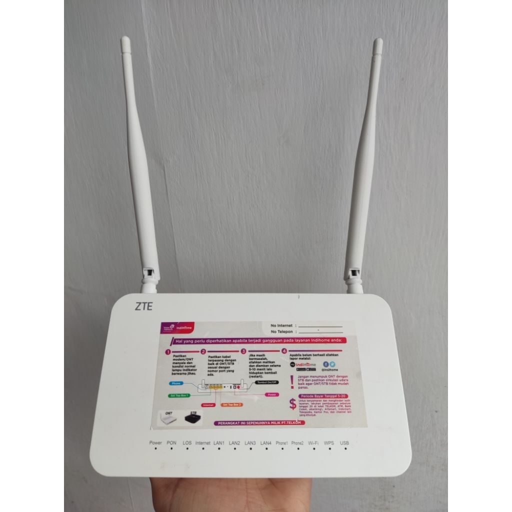 Modem Router Zte F609 V3 Jangkauan Luas