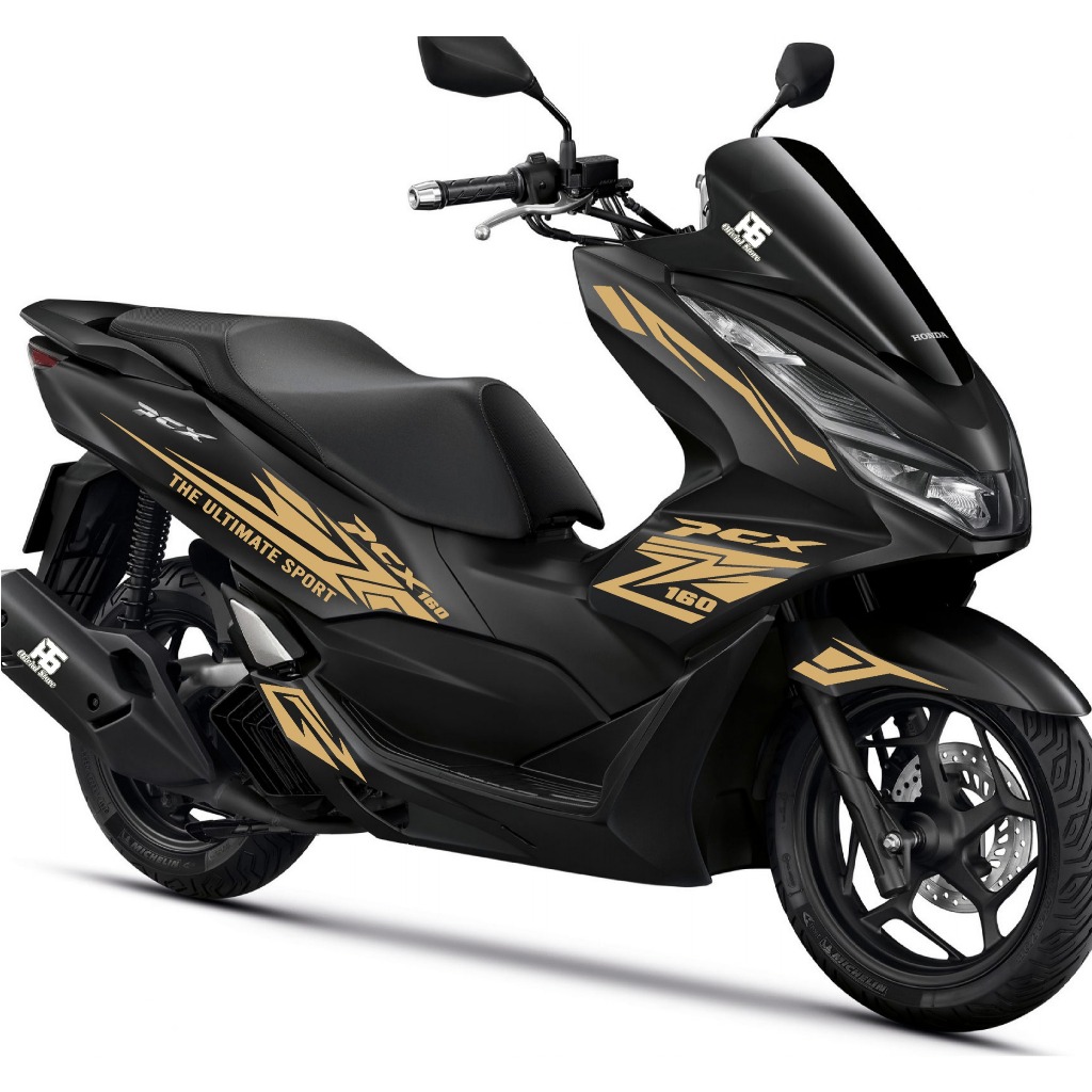 Lis Bodi Pcx 160 Tahun 2022 Kode 009 Striping Cutting Stiker Motor Stiker Cutting