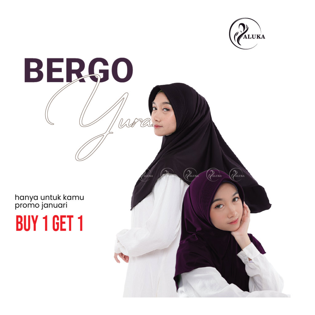 HIjabsy.rumii - Hijab Instan Bergo Sport Yura ukuran L Hijab Menutup Dada jersey premium termurah