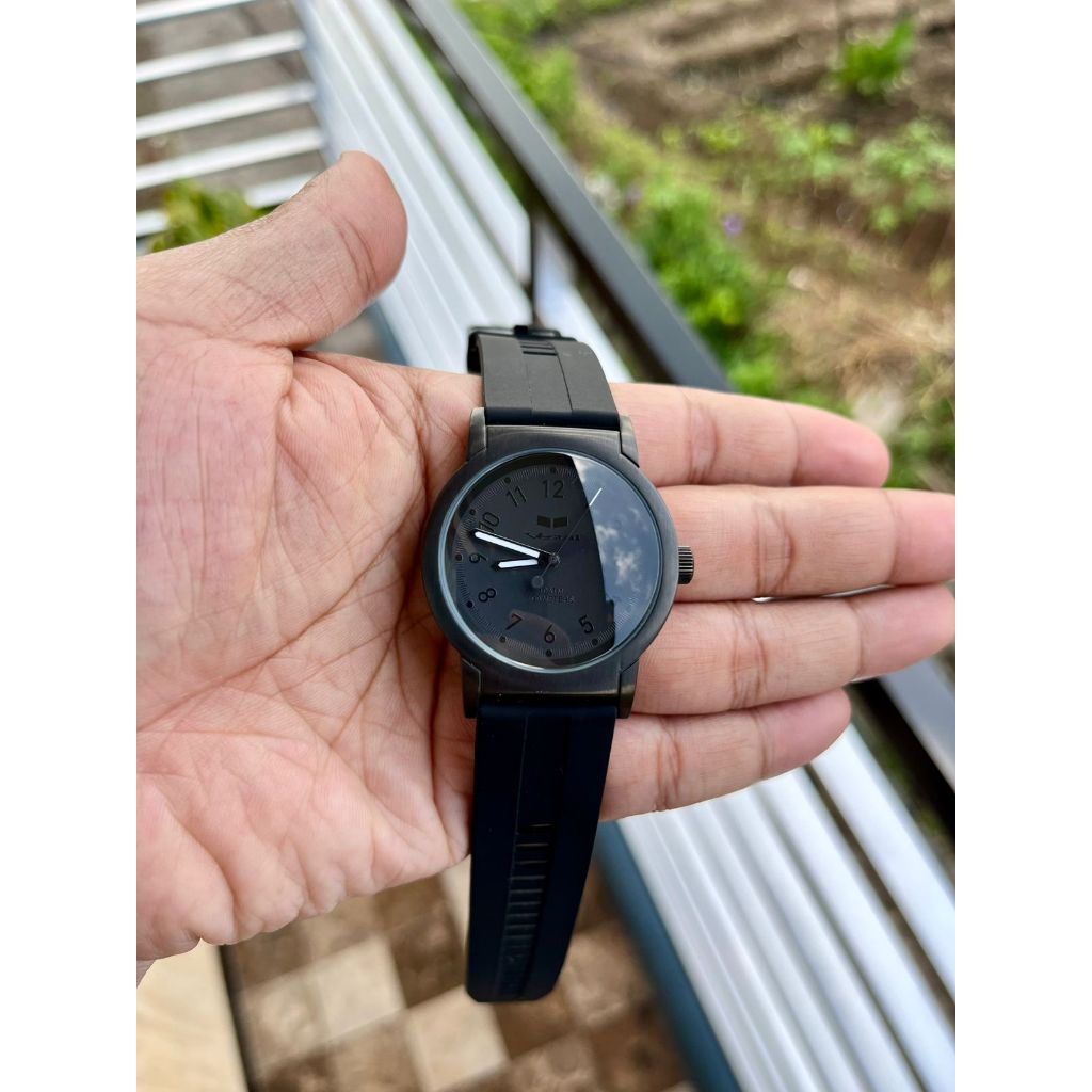 Jam Tangan Vestal Black Strap 10ATM Elegant