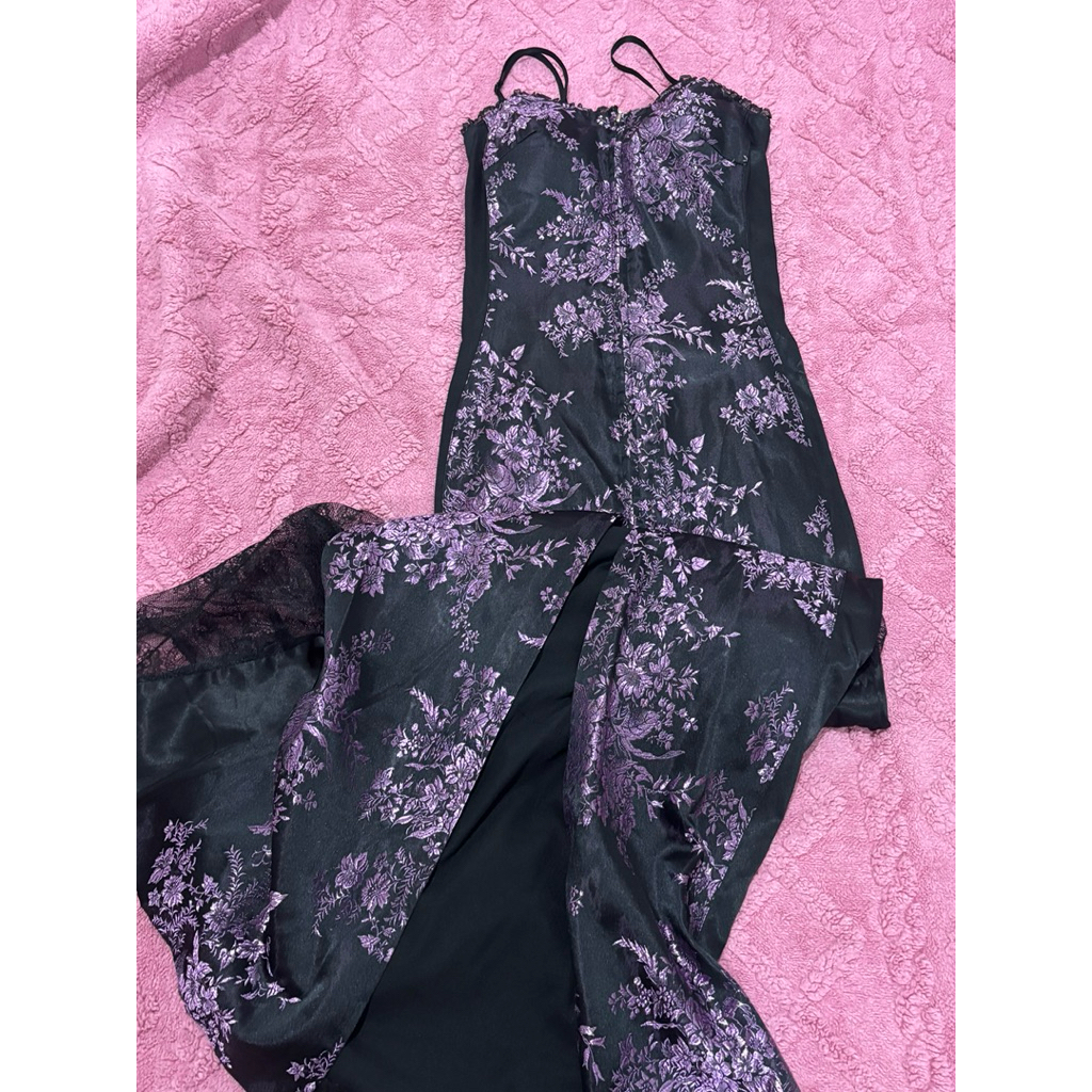 PRELOVE - Sexy Purple Dark Long Dress [LIMITED ITEM]
