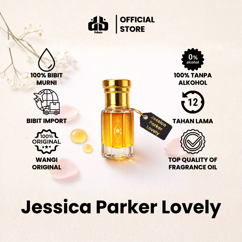 Parfum Jessica Parker Lovely Murni Tahan Lama Extrait De Parfum Non Alkohol