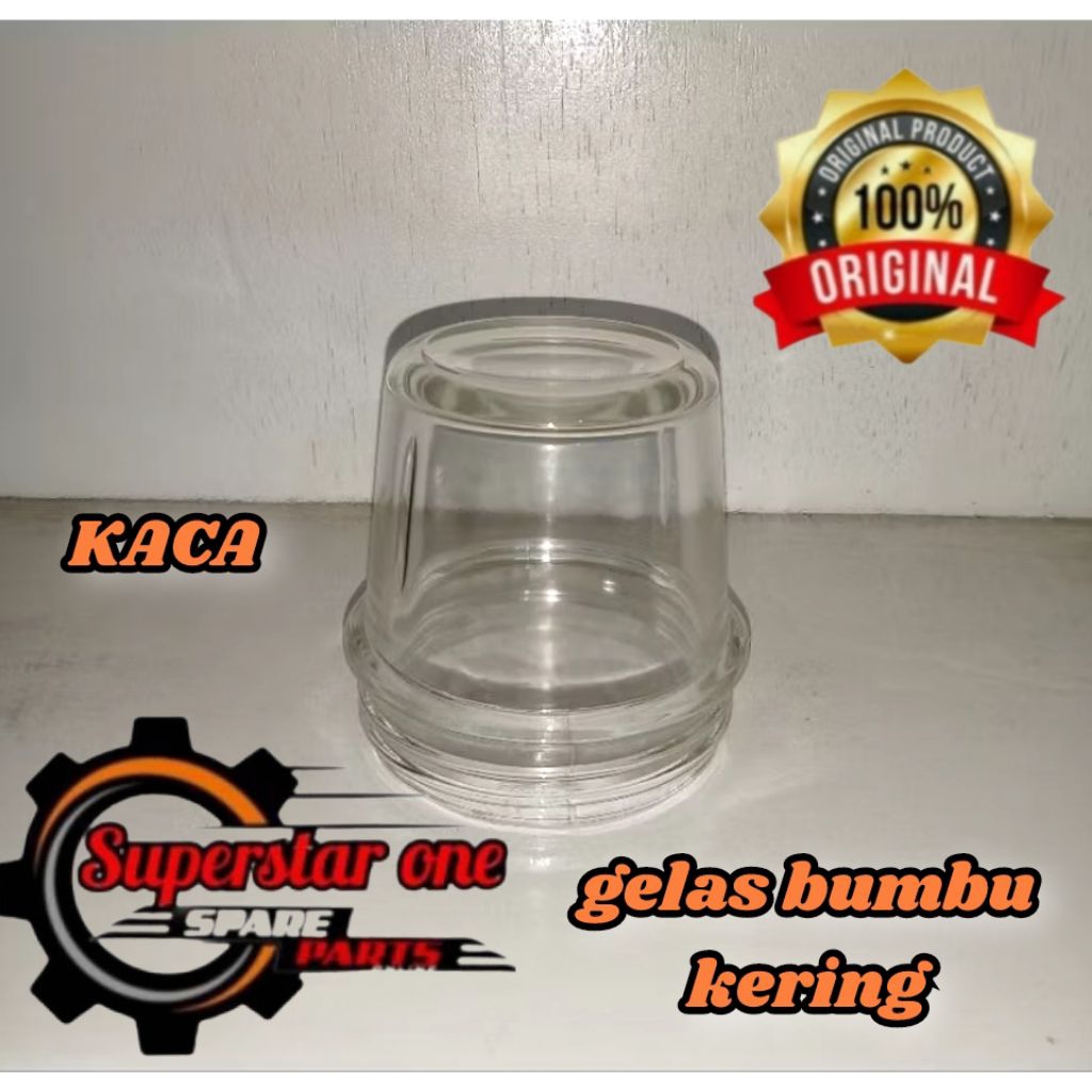 gelas kaca bumbu kering blender maspion/gelas kaca