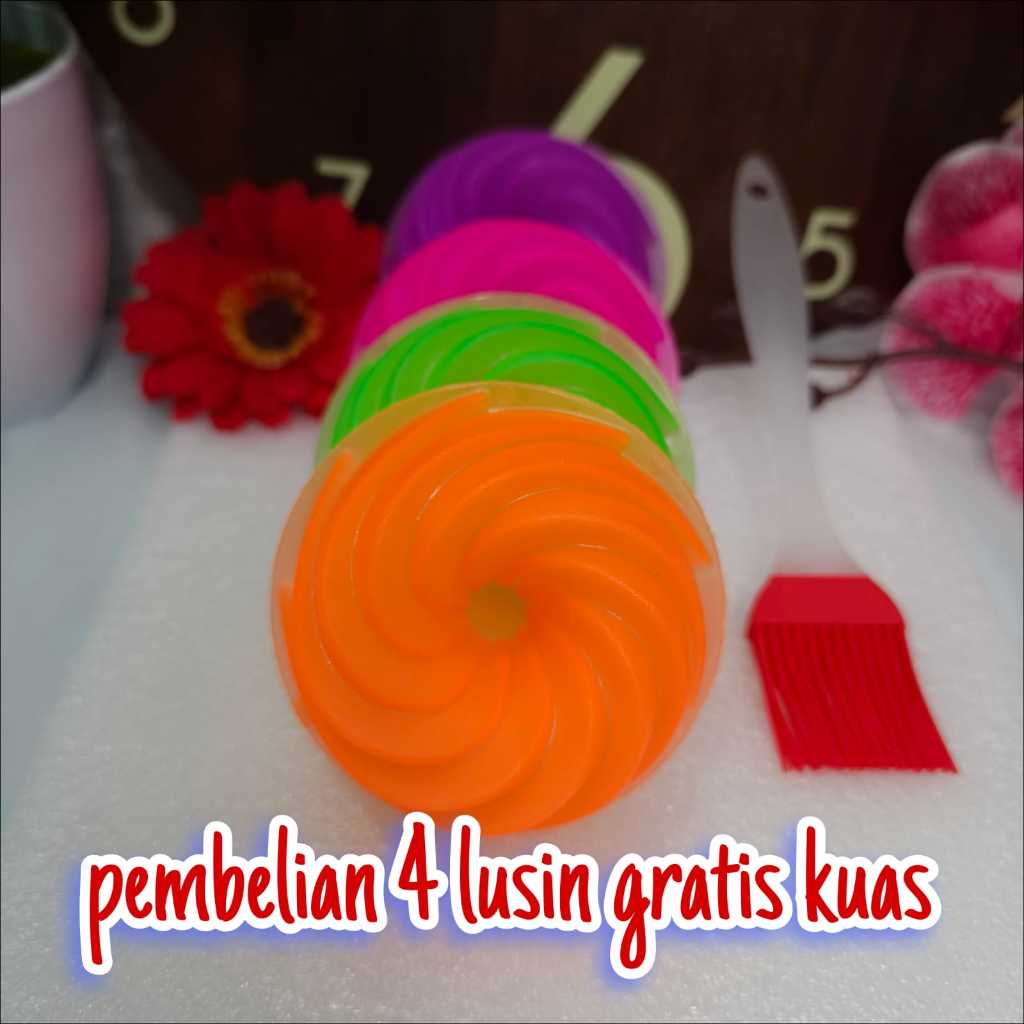 Obral.. 48 Pcs Cetakan Kue Ager Agar Twister Belimbing Bintang Talam Teratai Jasmine Bintang Spiral 