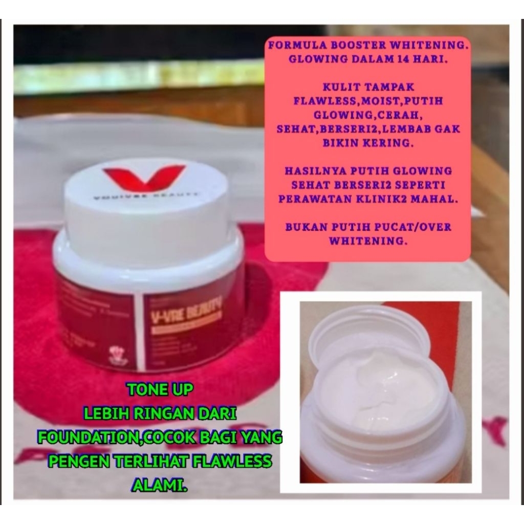 BPOM,ECER DAY CREAM BOOSTER WHITENING GLOWING