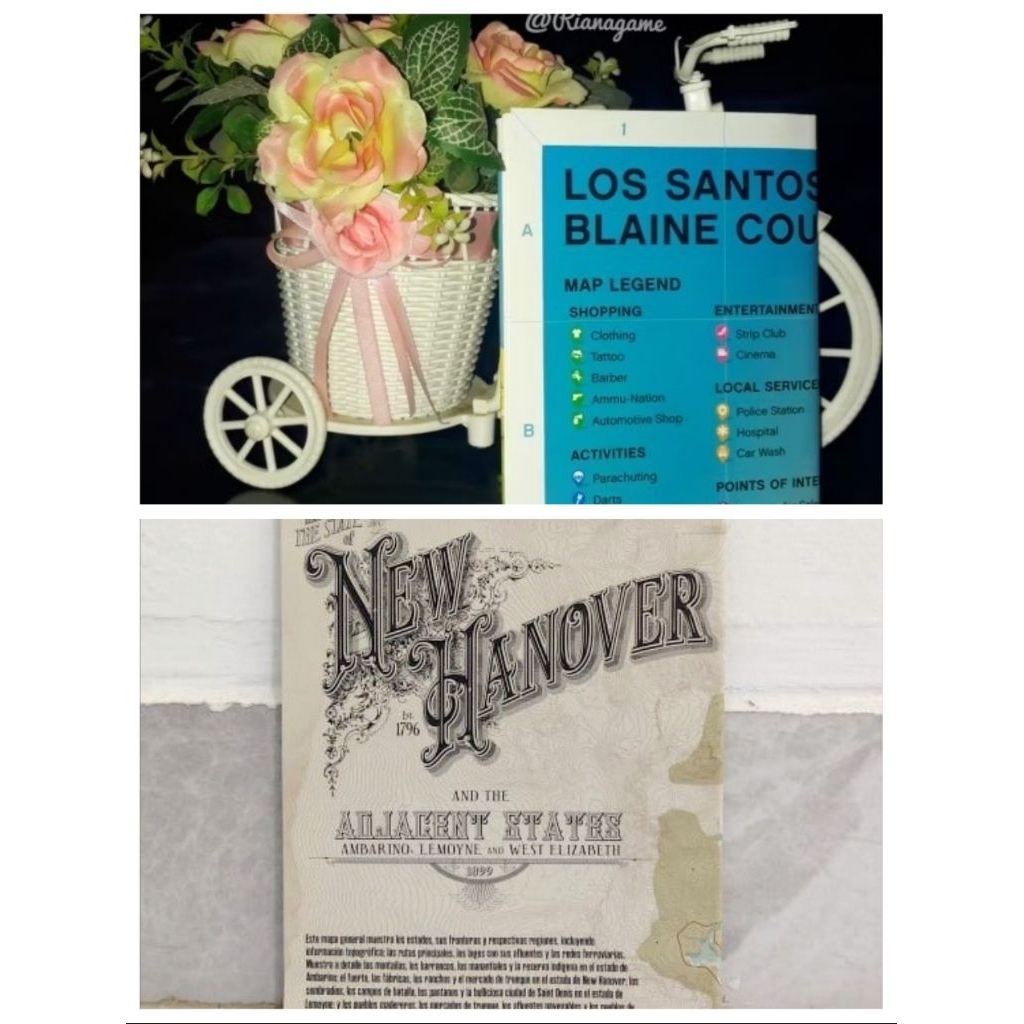 MAP PETA ORIGINAL GTA V RDR 2 GRAN THEFT AUTO 5 RED DEAD REDEMPTION 2 ORIGINAL PS4