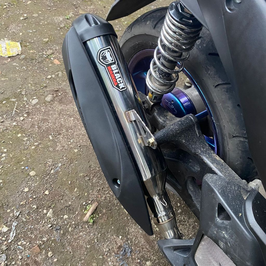 Knalpot Racing Original Black Mamba Model ROB1 | Bass Adem | Aerox NMAX Vario PCX ADV Lexi