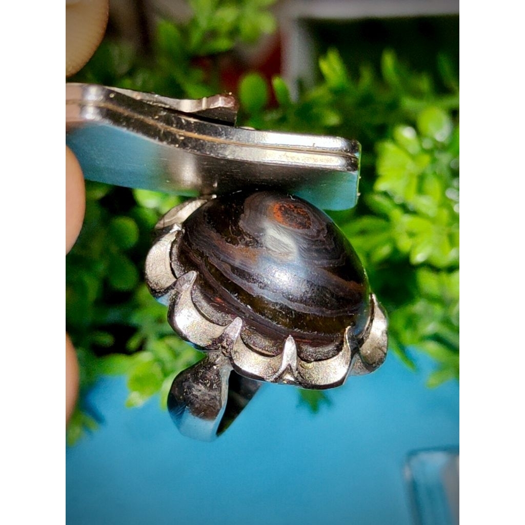 akik puser bumi badar besi lengket magnet 002