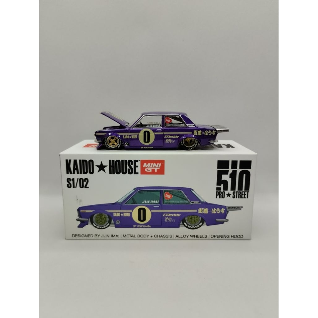Mini GT Datsun 510 Pro Street OG Purple