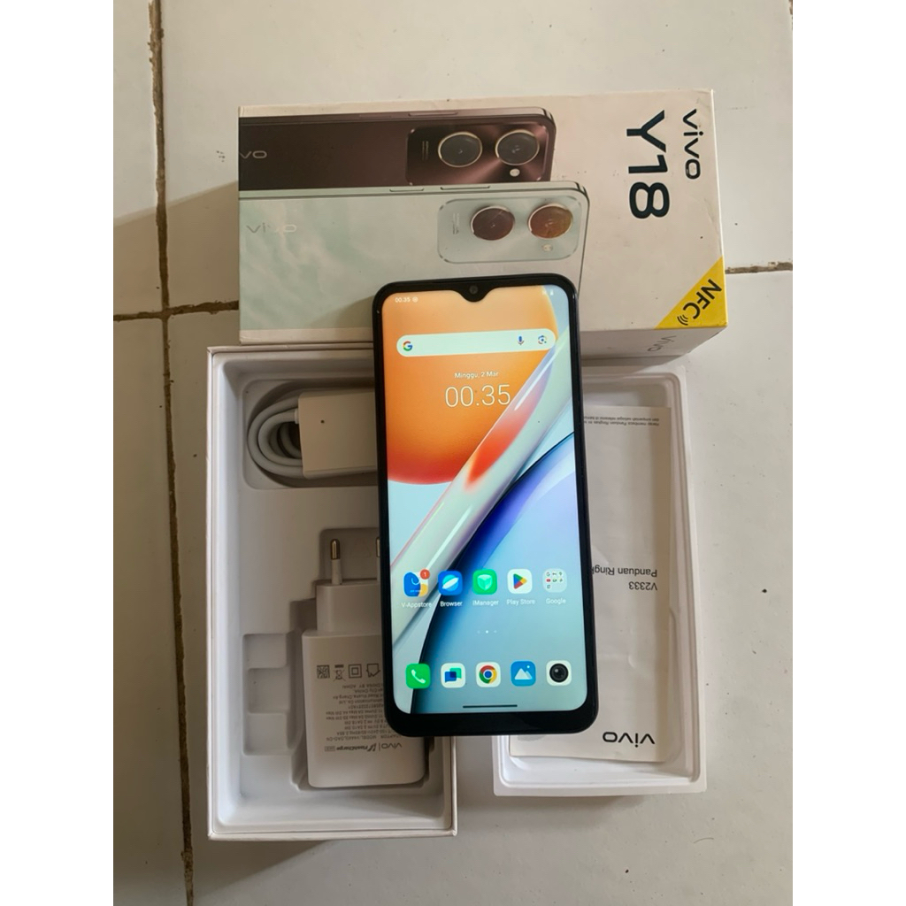 vivo y18 nfc ram 4/64 second orian - hp second vivo y18 nfc ram 4/64 fullset orian - y18 nfc ram 4+4