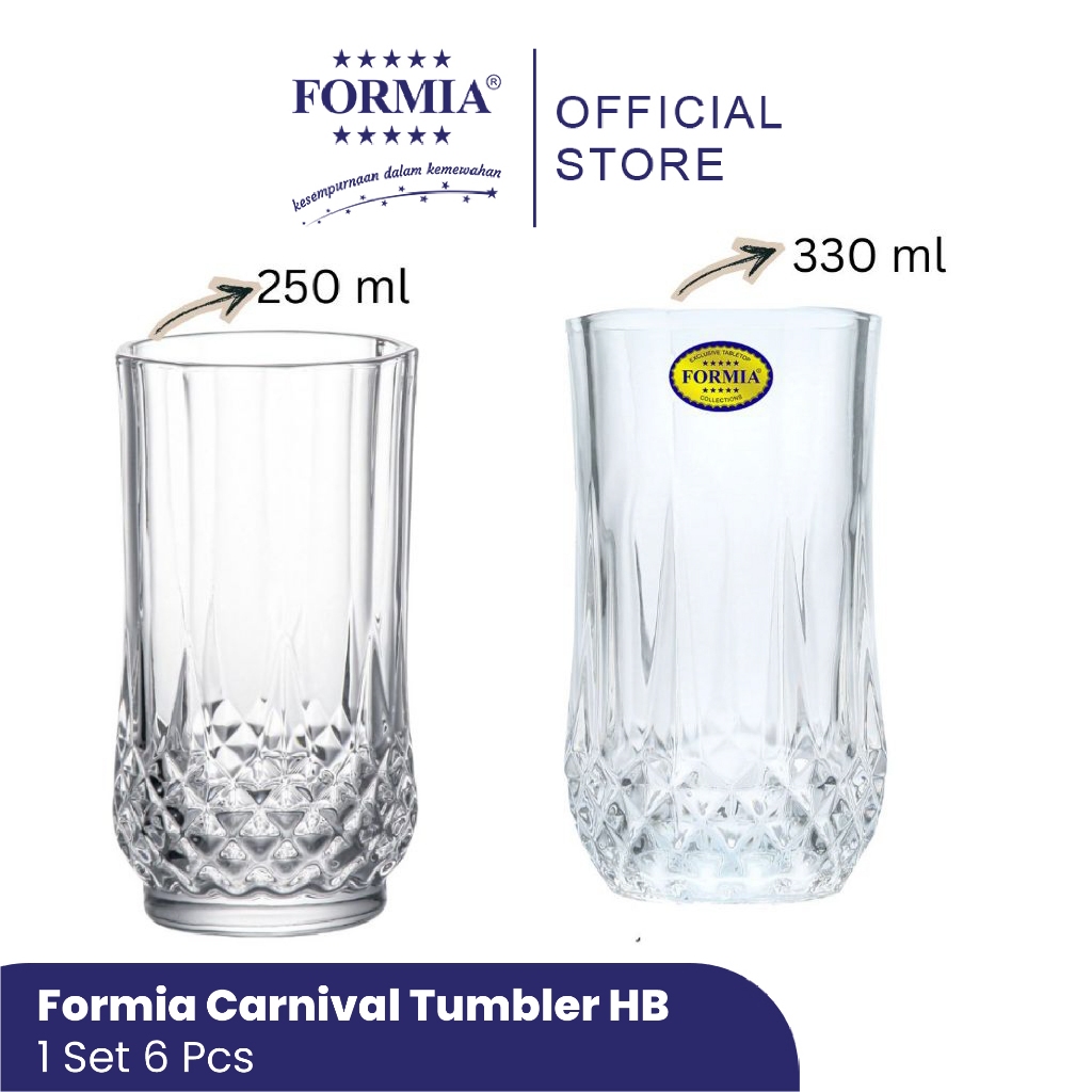 Formia Gelas Minum kaca crystal Carnival FH