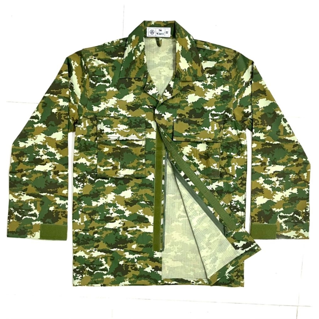 BAJU PDL TNI SAGE GREEN MICROPOLY WOLL STREET ANTI LUNTUR WARNA JATAH/ BAJU PDL TNI TERBARU / BAJU P
