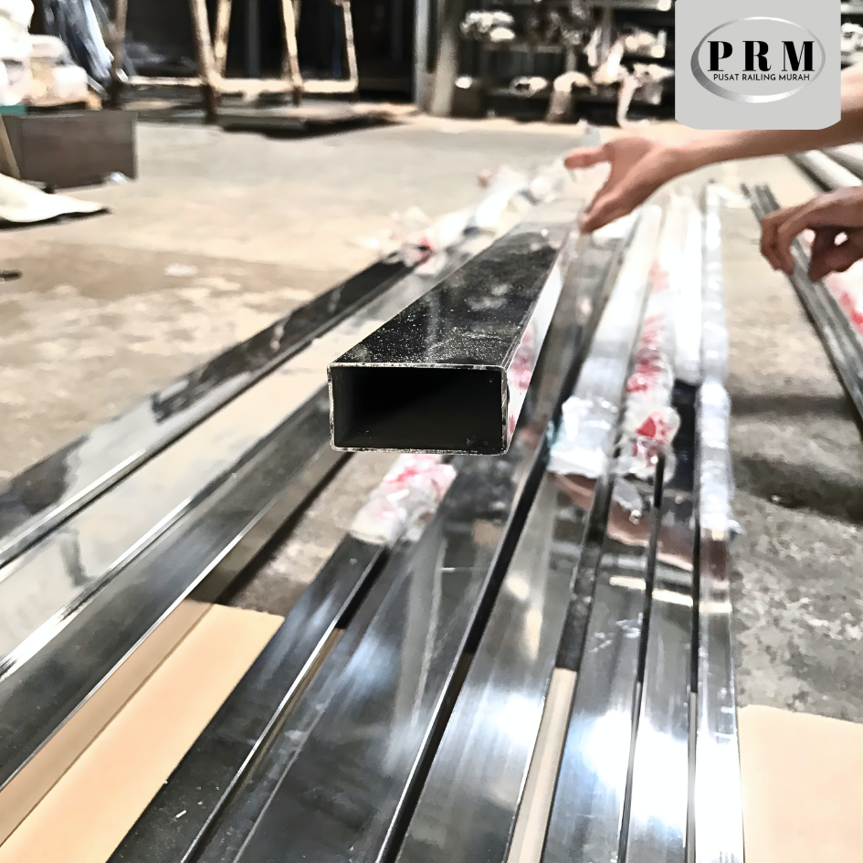 Pipa 20x40 Kotak Stainless Sus 201 304 Hollow Kilap