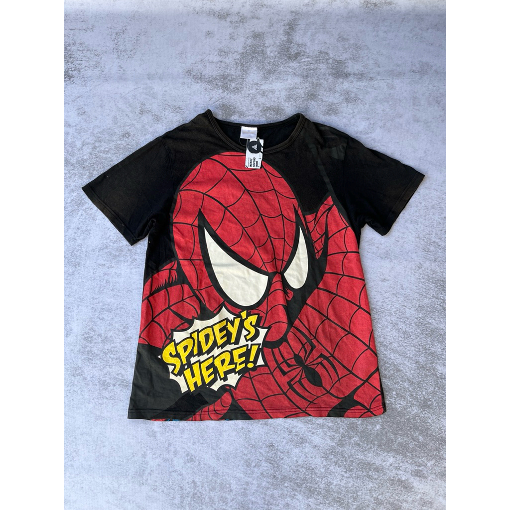 KAOS MARVEL SPIDERMAN BIG LOGO SECOND MURAH