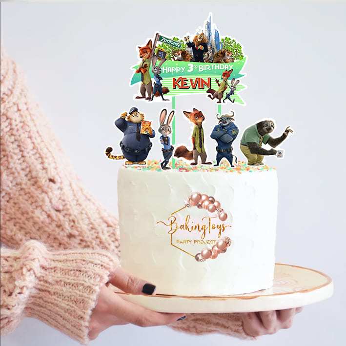 Zootopia Topper Cake Birthday / Hiasan Kue Ulang Tahun
