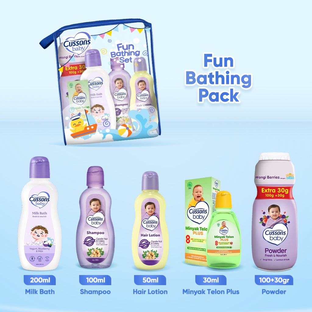 Cussons Fun Bathing set_ Cussons paket bayi_ Cussons set