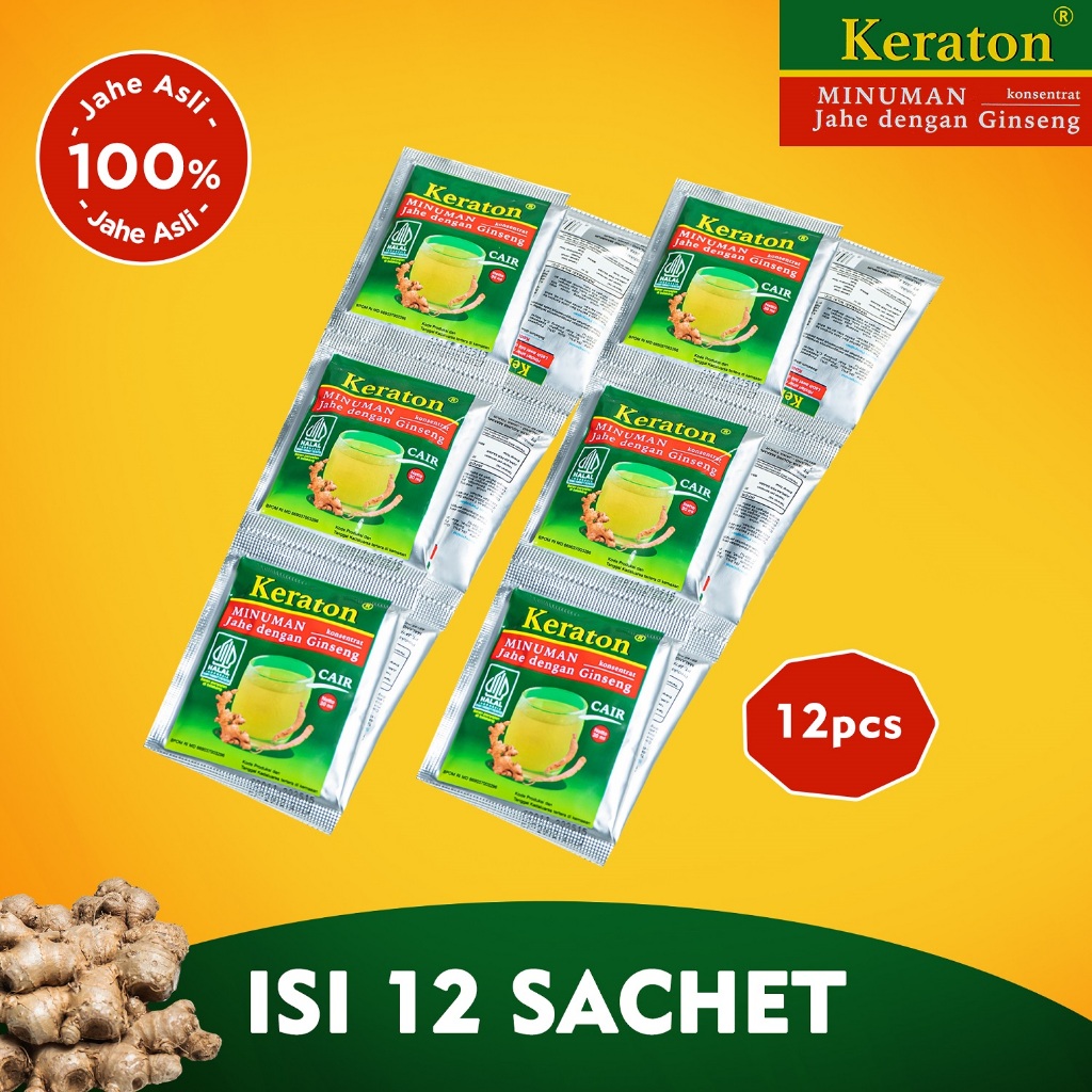 Keraton - Sari Jahe Cair Isi 12 Sachet