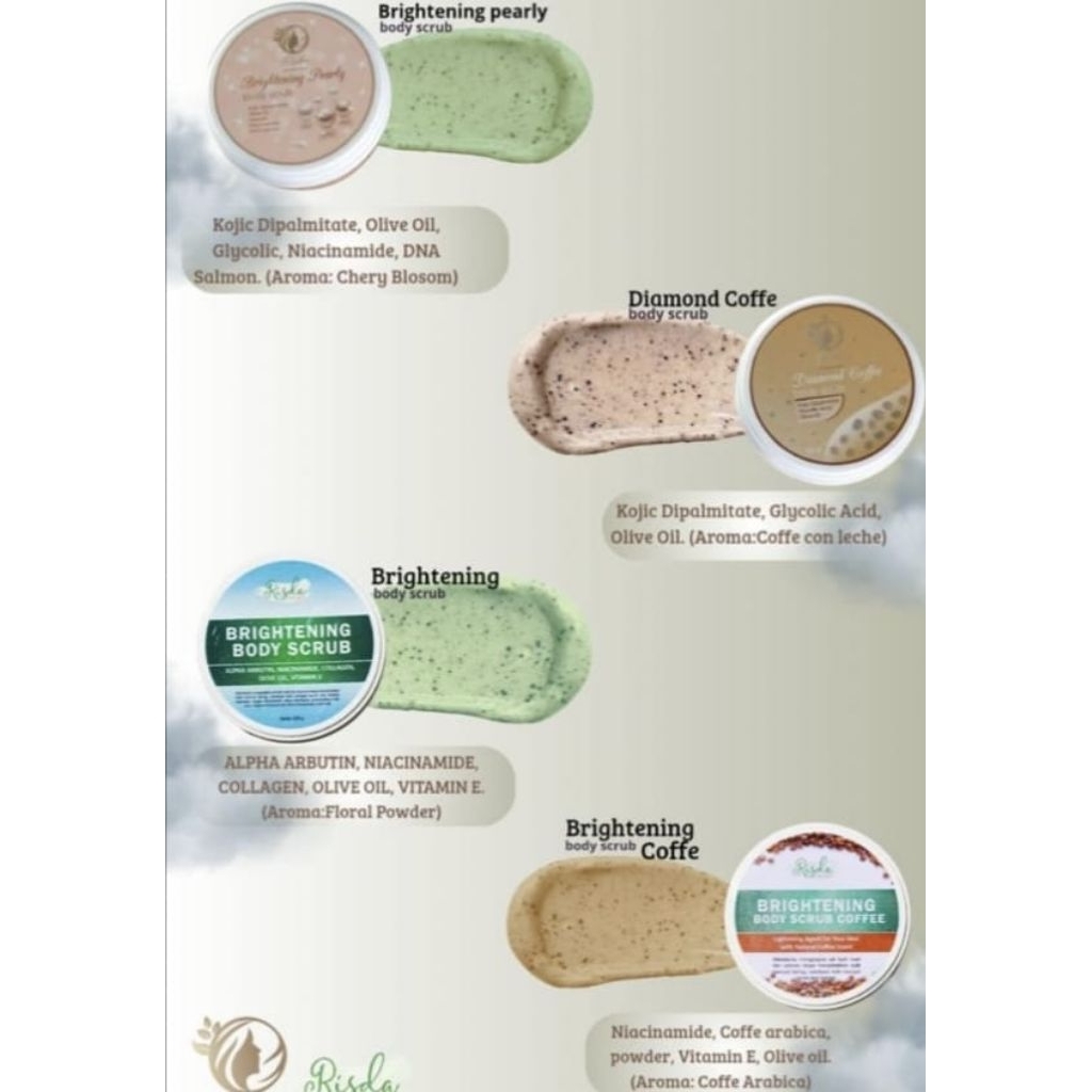 Body Scrub Lulur RSD Risda Skin Glow FREE GIFT
