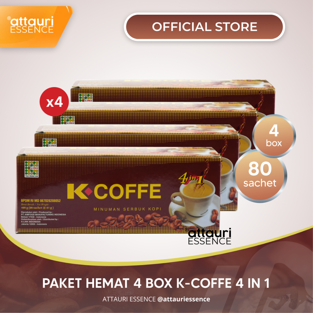 K-LINK K-Coffee 4in1 Minuman Serbuk Bundling (4 Box)