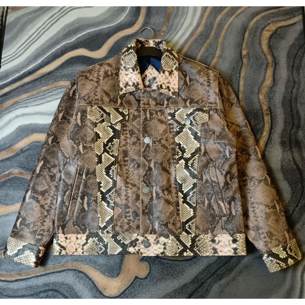 jaket kulit ular second original
