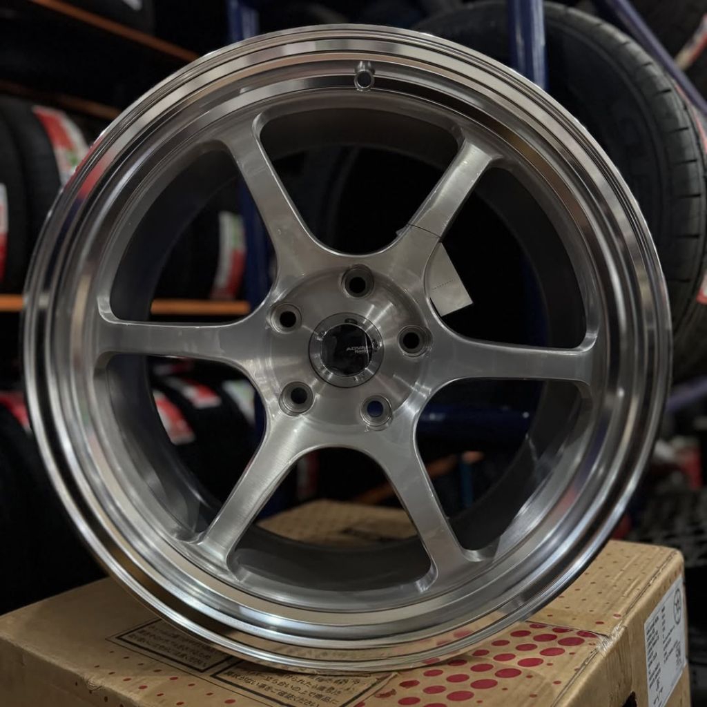 velg bmw ring 18 advan rg d2 flow forming pcd 5x120 lebar 8,5 - 9,5 velg racing mobil bmw e46 ring 1